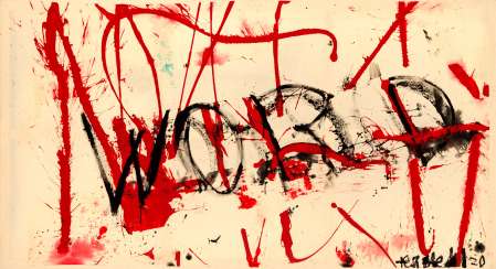 ter Hell · <strong>Word</strong> · 2020 · 135 x 230 cm · acrylic on canvas