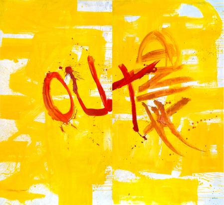 ter Hell · <strong>Look that hashtag</strong> · 2014 · diptych · 240 x 260 cm · acrylic on canvas