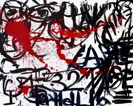 ter Hell · <strong>Neue Identität</strong> [New identity] · 2016 · 200 x 250 cm · acrylic on canvas